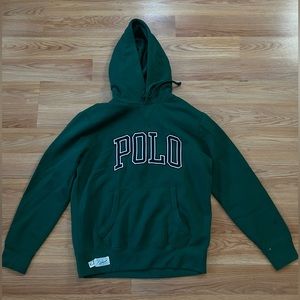 Polo hoodie green size medium in men’s